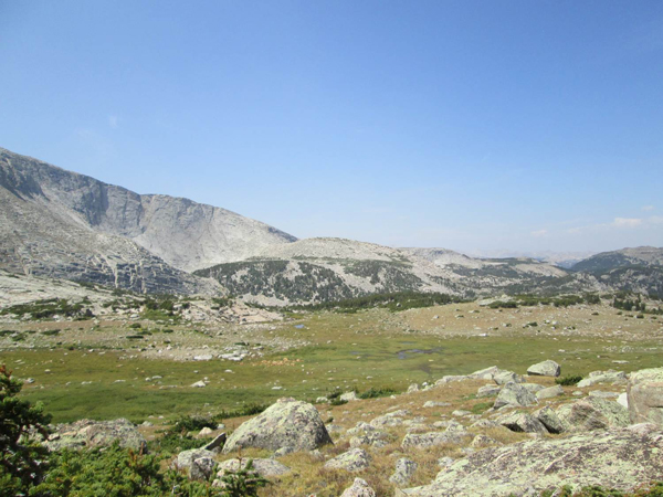 Project area in the high country of the southern Wind River Range, Wyoming.