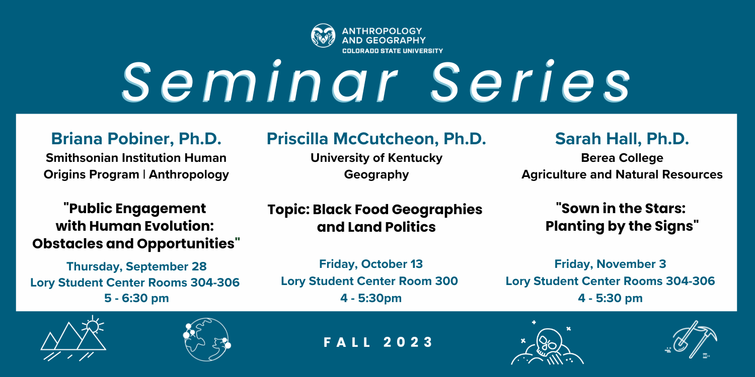List of Fall Seminar Series talks