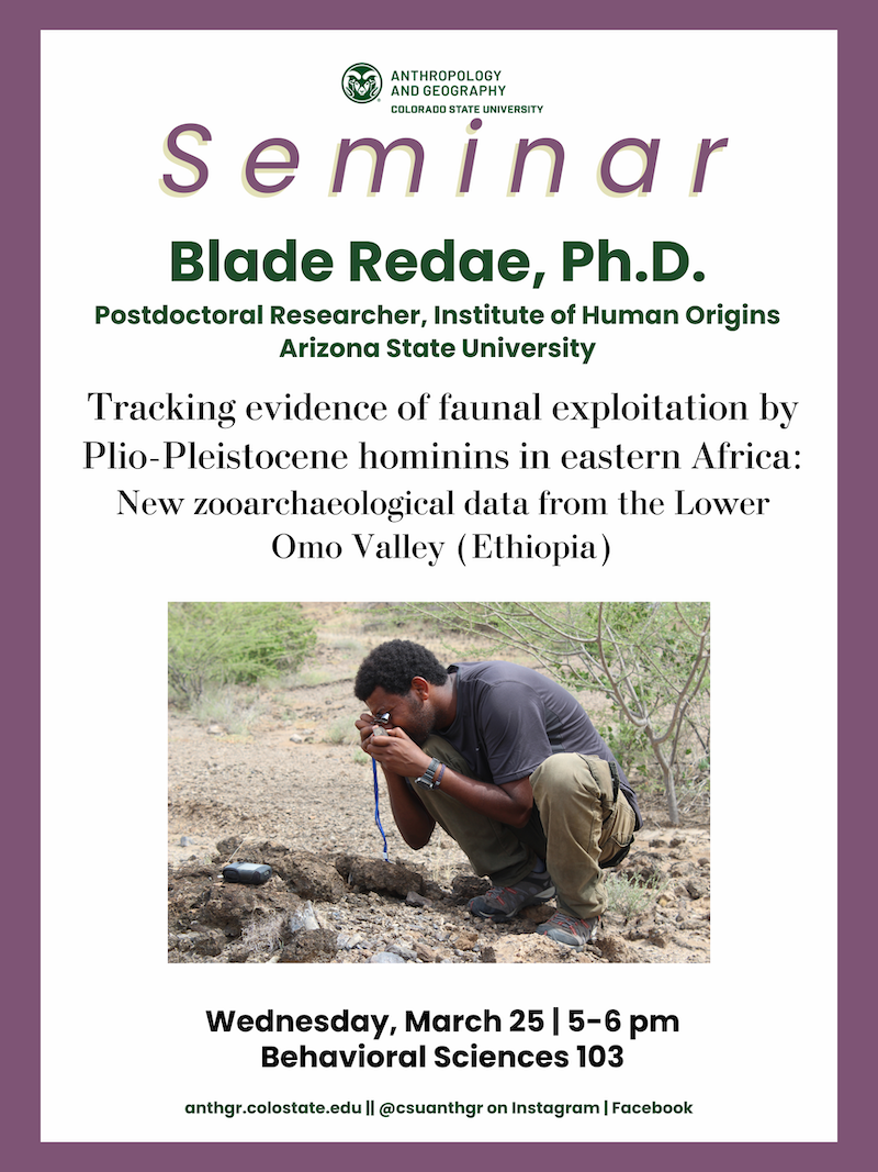 Guest Lecture: Blade Redae, Ph.D