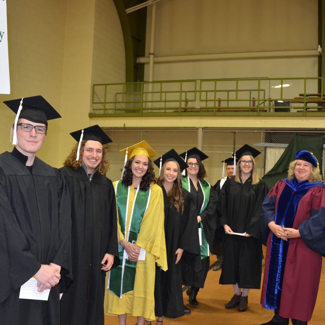 Group of Anthropology students and professors during graduation