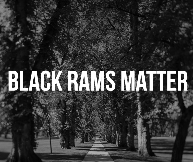 Banner image showing CSU Oval photo and text reads Black Rams Matter