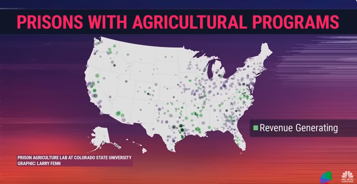 The Associated Press, NBC News, and NPR’s KUNC note the Prison Agriculture Lab’s research
